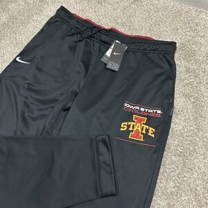 Nike Iowa State Cyclones Dri Fit Therma Sweatpants Mens XXL Black 31" Inseam New